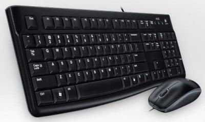 [920-002561] Комплект (клавиатура+опт.мышь) Logitech Desktop MK120  USB