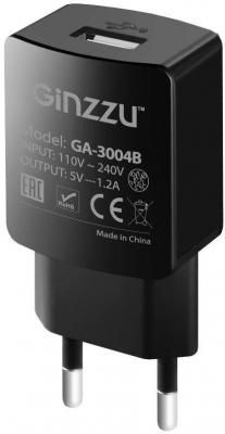 Сетевой адаптер Ginzzu GA-3004B с кабелем MicroUSB