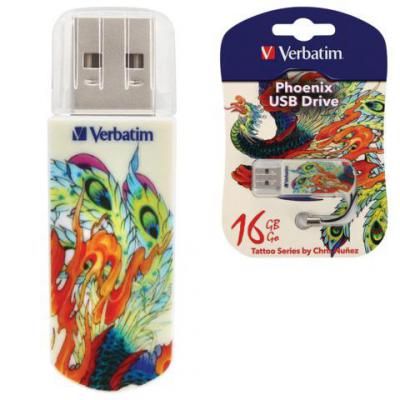 Накопитель Flash USB Verbatim 16Gb Mini Tattoo Edition Phoenix