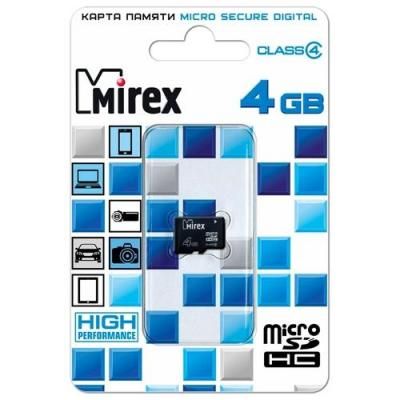 Карта памяти MicroSD 4Gb Mirex Class 4
