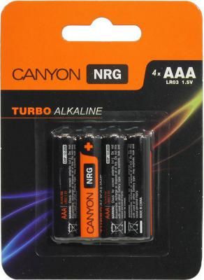 Батарейка алкалиновая Canyon NRG Turbo Alkaline LR3 AAA x4