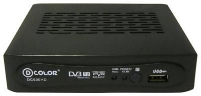 DVB-T2 ТВ приставка D-Color DC930HD USB