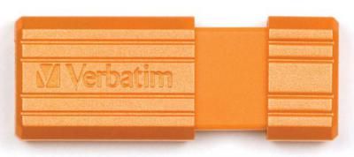 Накопитель Flash USB Verbatim 8Gb Pin Stripe Volcanic Orange