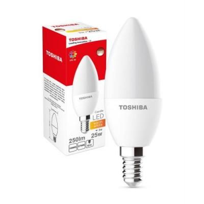 Лампа св/д Toshiba свеча 3W (25W) 2700K E14 00501315132A