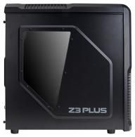 Корпус ZALMAN Z3 Plus, без БП, боковое окно, черный,  ATX