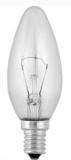 	Лампа накаливания Искра Е14 220V 60W свеча прозрачная
