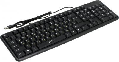 Клавиатура проводная Oklick 130M USB, черная