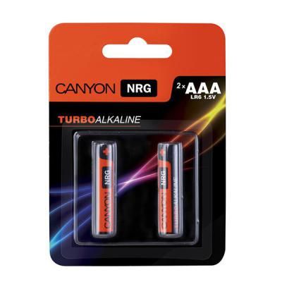 Батарейка алкалиновая Canyon NRG Turbo Alkaline LR3 AAA x2
