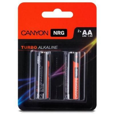 Батарейка алкалиновая Canyon NRG Turbo Alkaline LR6 AA x2