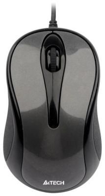 Мышь A4Tech N-350-1 серая USB