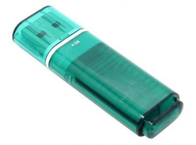 Накопитель Flash USB QUMO 4GB Optiva 01 Green 