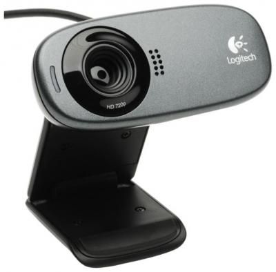 Веб-камера 960-000638 Logitech HD Webcam C310, USB 2.0, 1280*720, 5Mpix foto, Mic, Black