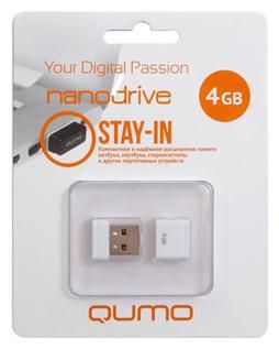 Накопитель Flash USB QUMO 4GB NANO White