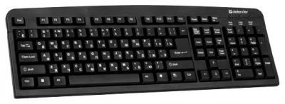 Клавиатура проводная Defender Element HB-520 PS/2, черная