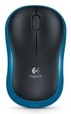 [910-002239] Мышь Logitech Wireless M185, черно-синяя