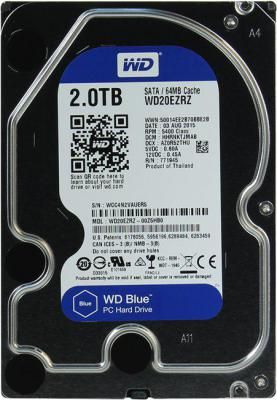 Жесткий диск 3.5" 2000Gb WD Blue WD20EZRZ