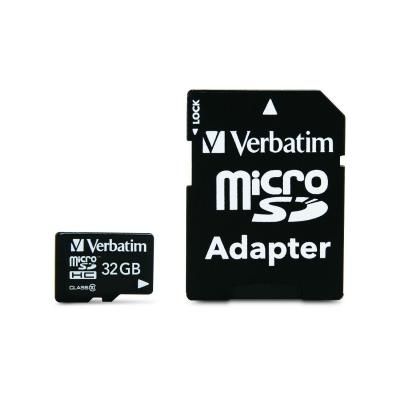 Карта памяти Micro SD 32Gb Verbatim Class 10 + adapter