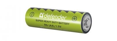 Батарейка солевая Defender R6-4F AA