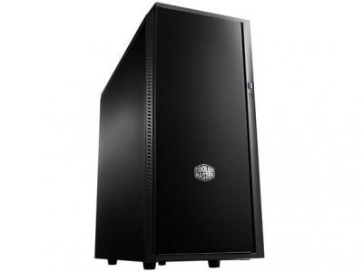 Корпус Cooler Master Silencio 452 (SIL-452-KKN1) полностью черный, ATX/mATX, без БП, шумоизоляция ,съёмная корзина HDD, матовая внешняя дверца