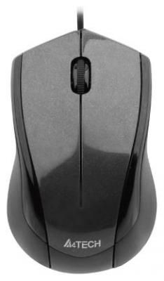 Мышь A4Tech N-400-1 серый глянец USB